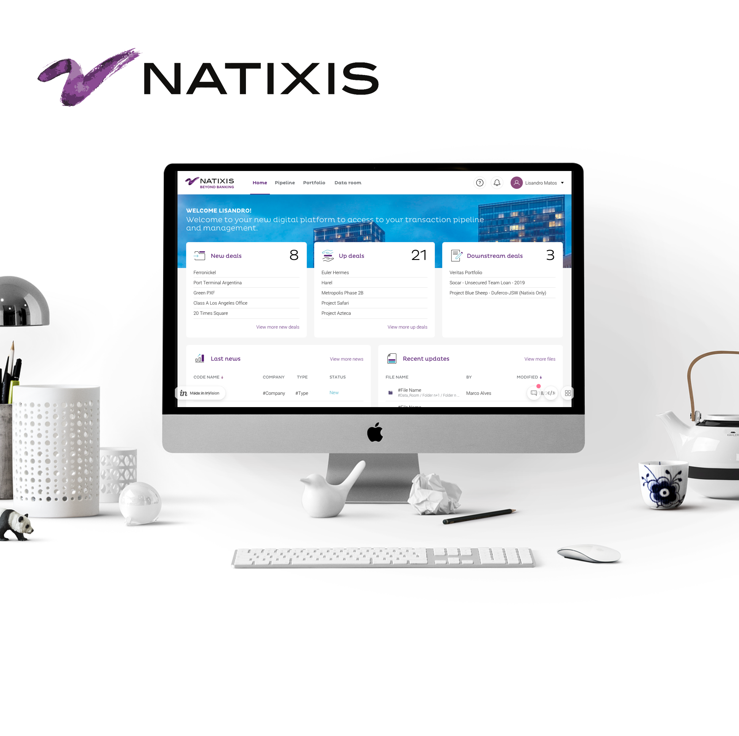 Natixis - Investor portal UX/UI